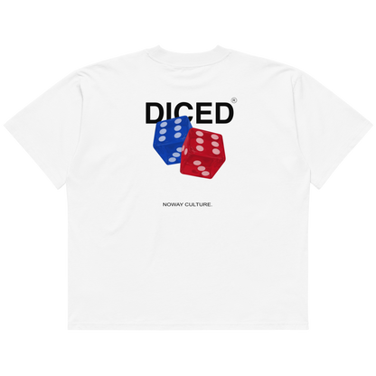 White "NWC DICED" Tee